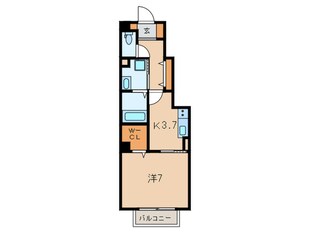 エスペランサ小倉北の物件間取画像